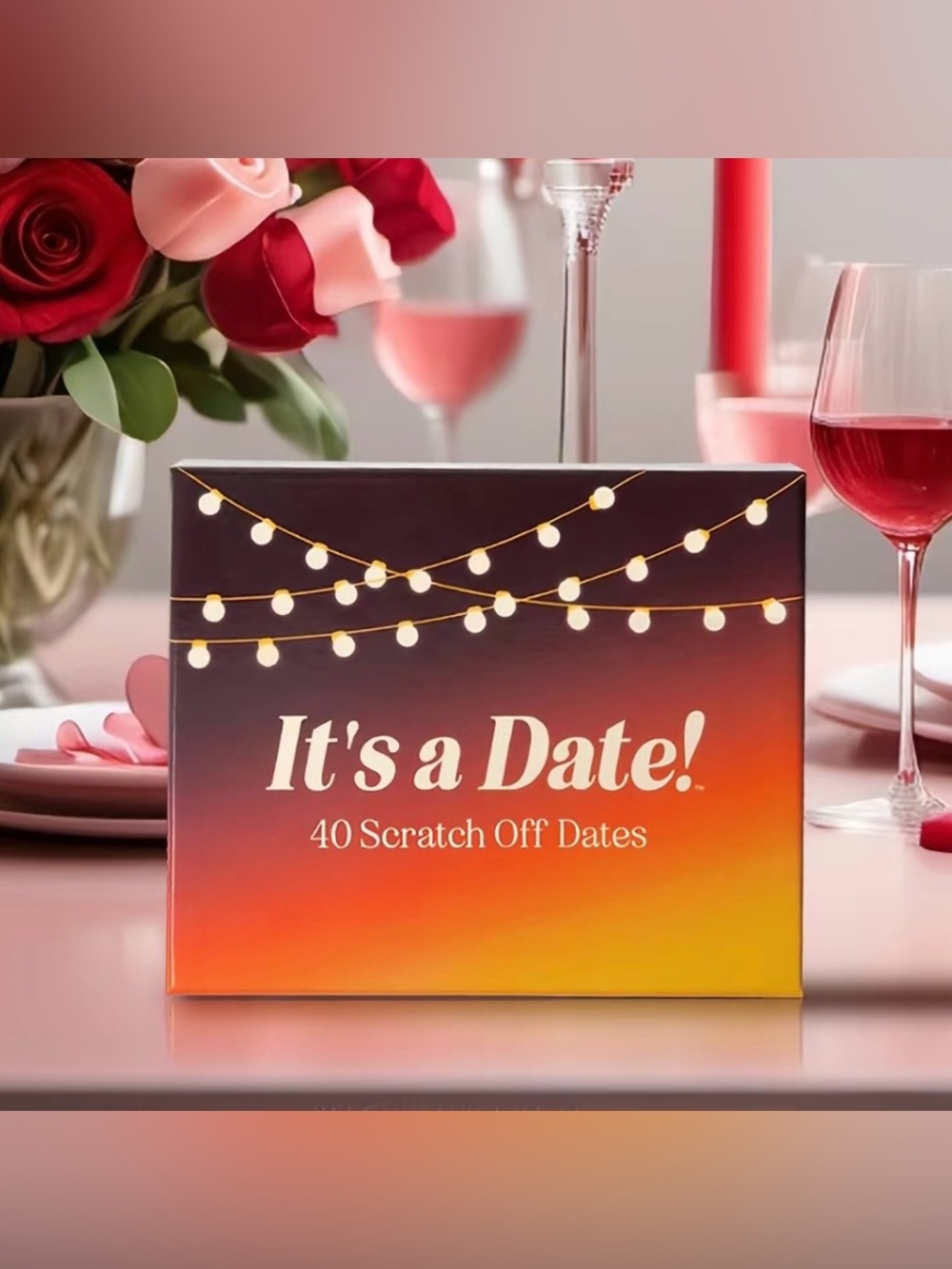 It's a Date! 40 Scratch Off Dates - Orange Gradient